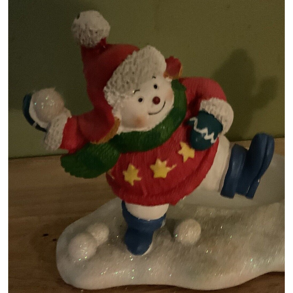 Yankee Candle Snowball Fight Snowmen Candle Holder Retired‎ No Chips Or Cracks - Picture 6 of 9
